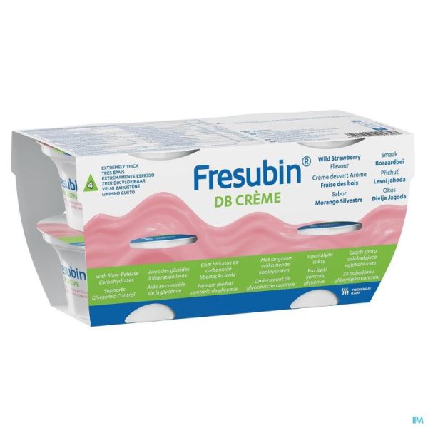 Fresubin Db Crème Fraise De Bois 4x125 Gr
