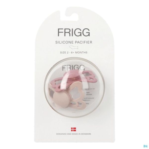 Frigg Fopspenen Butterfly T2 Silicon Blush/cedar 2