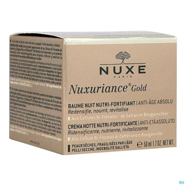 Nuxe Nuxuriance Gold Baume de Nuit Nutri Fortifiant 50ml Prix Permanent