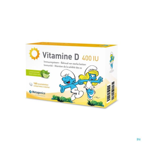 Vitamine D 400iu Schtroumpfs 168 Comprimés Metagenics