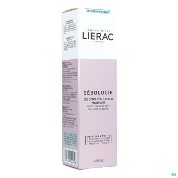 Lierac Sebologie Gel Régulateur Correcteur d'Imperfections tube 40ml