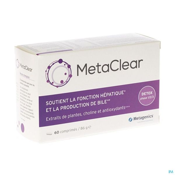 Metaclear Metagenics 60 Comprimés