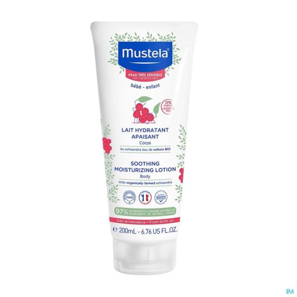 Mustela Peaux Très Sensibles Lait Hydratant Apaisant 200ml