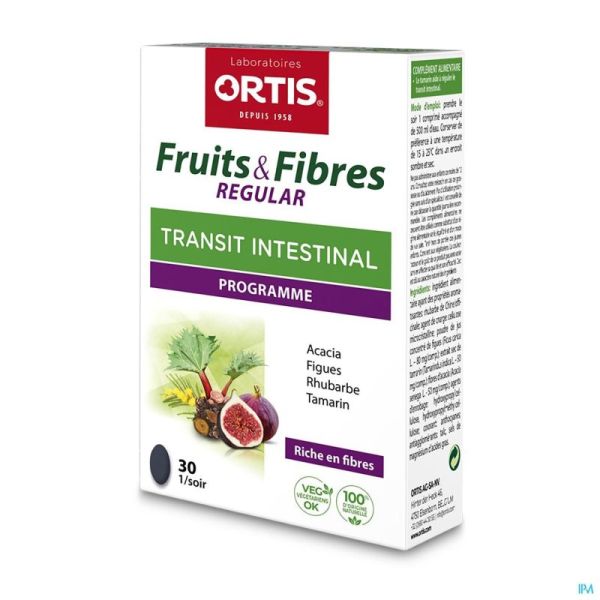 Ortis Fruits & Fibres Regular Comprimés 30