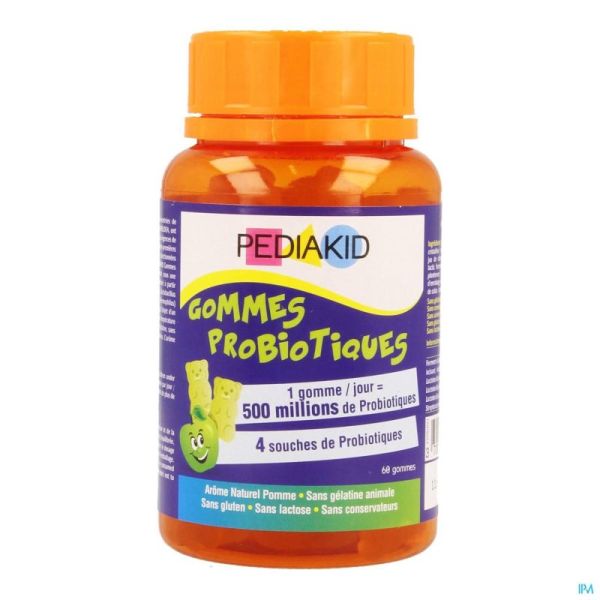Pediakid Gummes Probiotiques Gommes A Mâcher 60