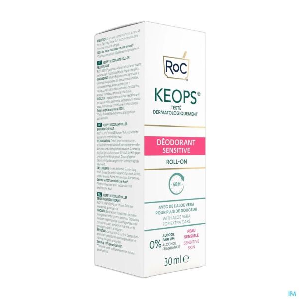 Roc Keops Déodorant Sensitive Skin Roll-on 30ml