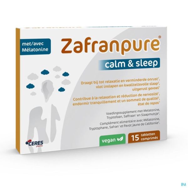 Zafranpure Calm & Sleep Comprimés 15