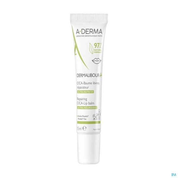 Aderma Dermalibour+ Cicabaume Lèvres 15ml