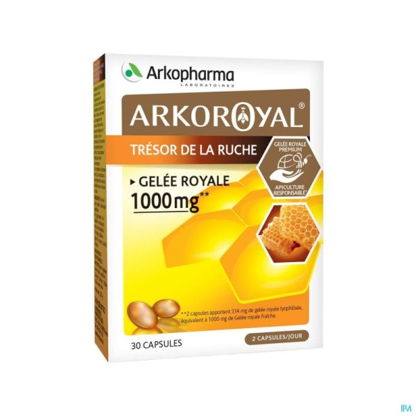 Arkoroyal Gelee Royale 1000mg Gélules 30