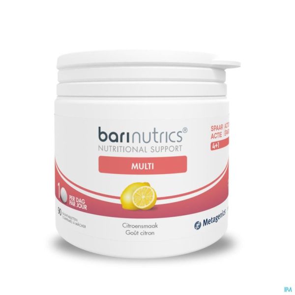 Barinutrics Multi Citron 90 Comprimés à Croquer