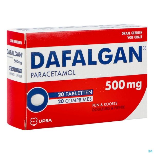 Dafalgan 20 Comprimés 500 Mg