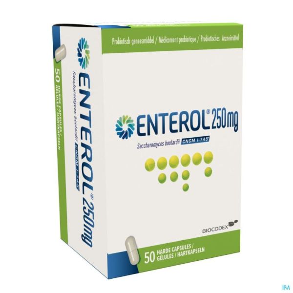 Enterol 50 Gélules 250 Mg