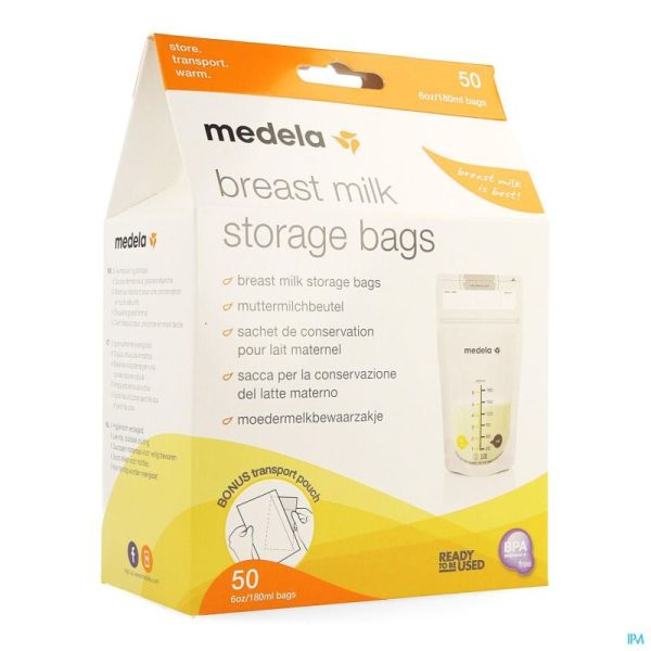 Medela Sacs Recueil Lait Maternel 180ml 50