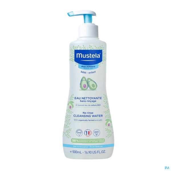 Mustela Eau Nettoyante Sans Rinçage Peaux Normales 500 Ml