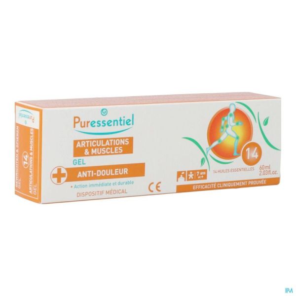 Puressentiel Articulations Gel au 14 Huiles Essentielles 60 Ml