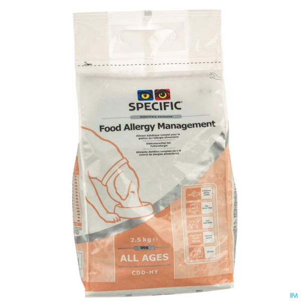 Specific Cdd-hy Food Allergy Chien 2,5kg