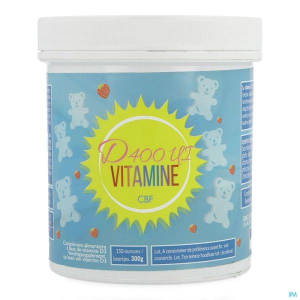 Vitamine D Cbf 400ui Ourson Fraise 150