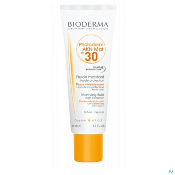 Bioderma Photoderm Akn Mat Ip30 Tube Canule 40ml