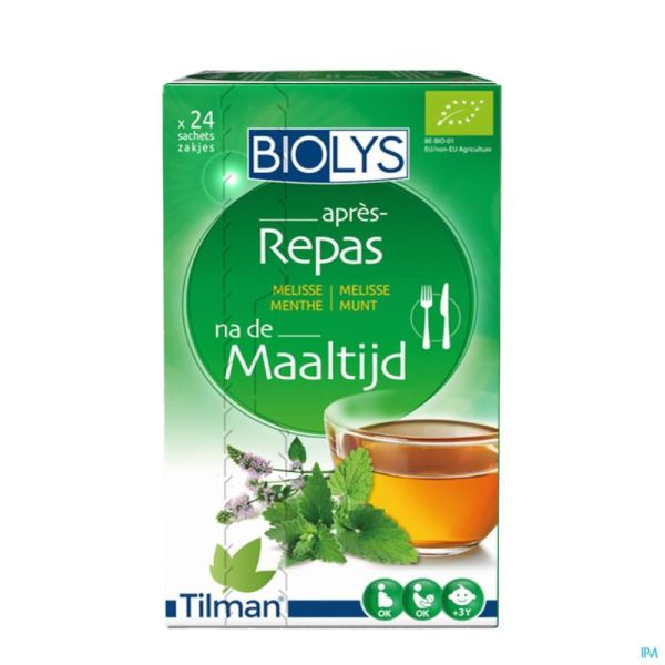 Biolys Melisse Menthe 24 Infusettes