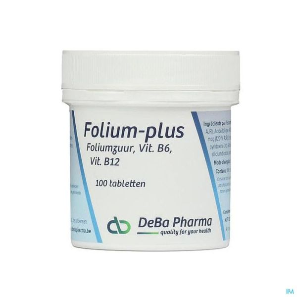 Folium Plus Deba 100 Comprimés 800 Mg