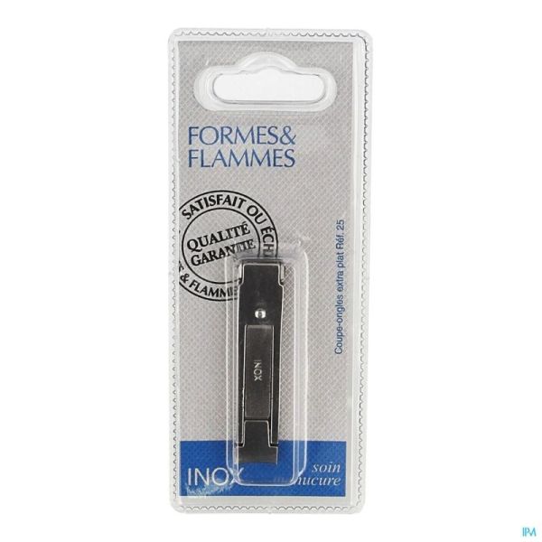 Formes&flammes 25 Coupe Ongles Inox Plat