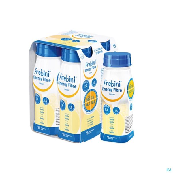 Frebini Energy Fibre Drink Enfants Vanil Easyb.4x200ml