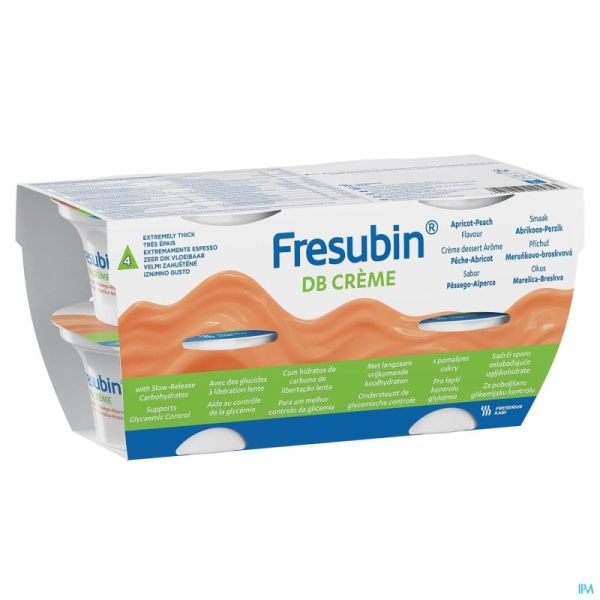 Fresubin Db Crème Abricot-pêche Pot 4x125gr