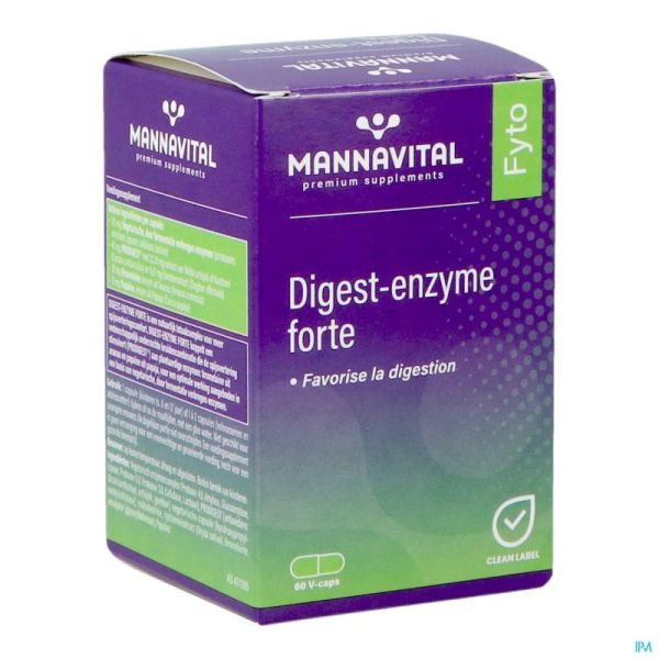 Mannavital Digest Enzyme Forte V-gélules 60
