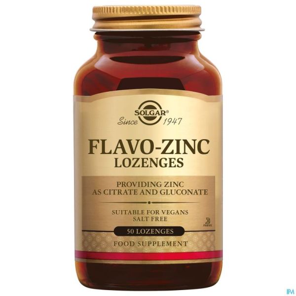 Solgar Flavo Zinc Lozenges Pastilles 50