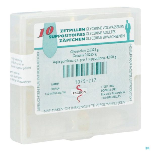 Suppositoires Conique Adt Fagron 10 Suppositoires