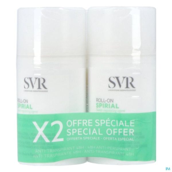 Svr Spirial Déodorant Roll-on 2x50ml 