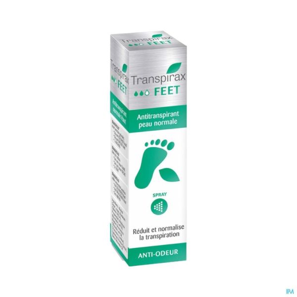 Transpirax Déodorant Antitranspirant pour les Pieds Spray 50ml