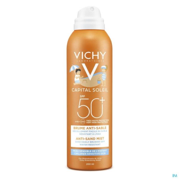 Vichy Idéal Soleil Anti-sable Enfants Ip50+ Brume 200ml