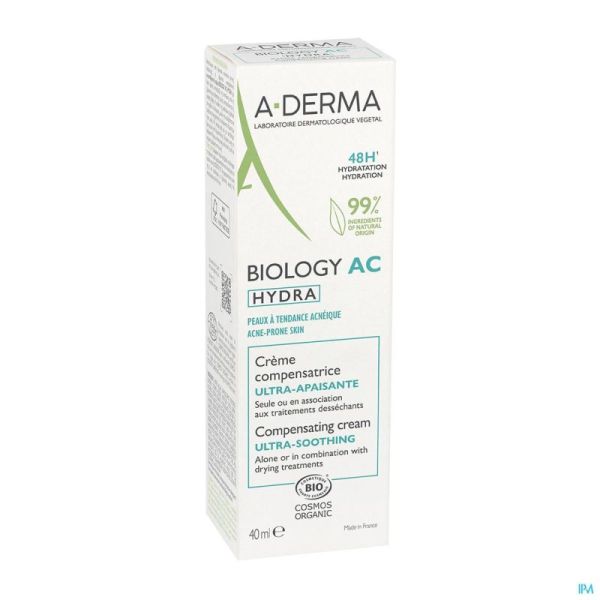 Aderma Biology Ac Hydra Crème Compensatrice 40ml