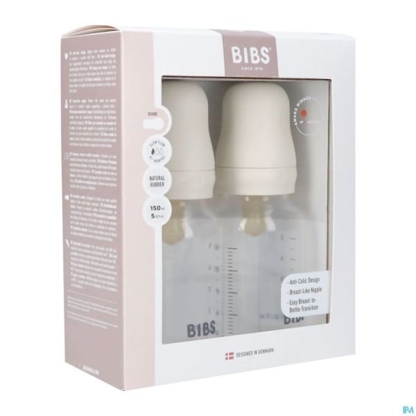 Bibs Biberon Duopack Set Complet Ivory 150ml