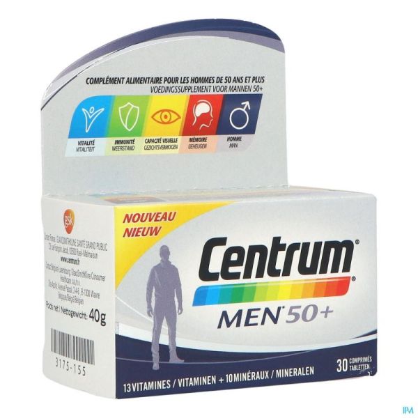 Centrum Men 50+ 30 Comprimés