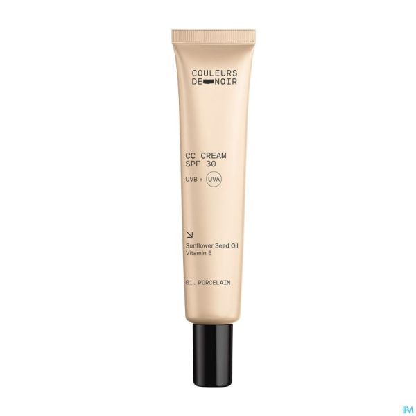 Couleurs De Noir Cc Cream Spf30 01 Porcelaine 30ml
