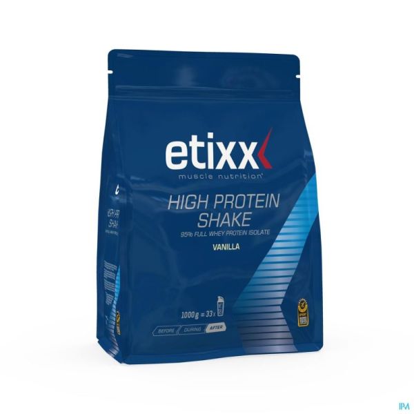 Etixx High Protein Shake Vanille 1 Kg