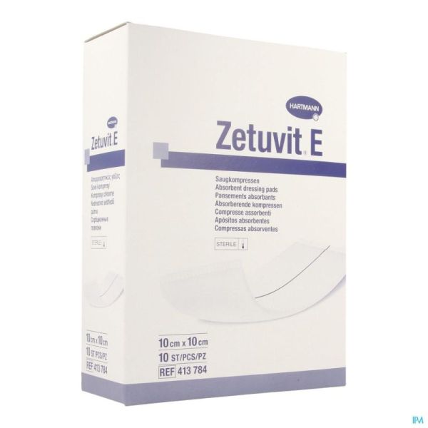 Hartmann Zetuvit-e Stériles 10x10 784/1 10 Pièces