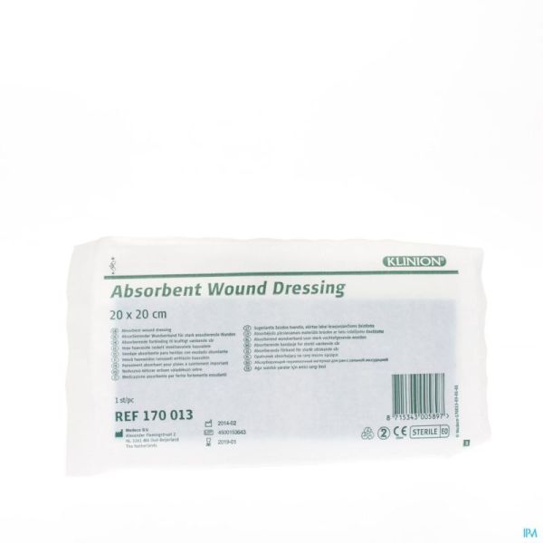 Klinion Pansement Absorbant 20x20cm S 1 4170013
