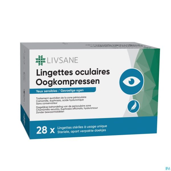 Livsane Eyes Lingettes Oculaires 28