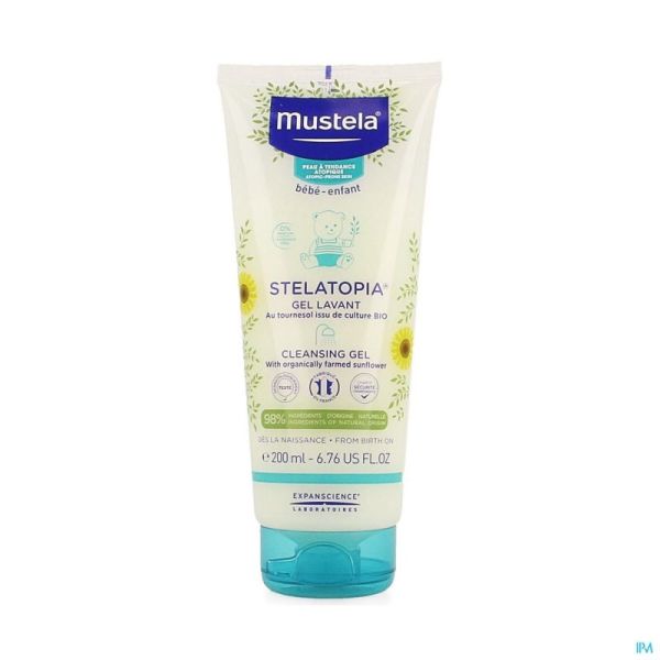 Mustela Peaux Atopiques Stelatopia Gel Lavant 200ml 