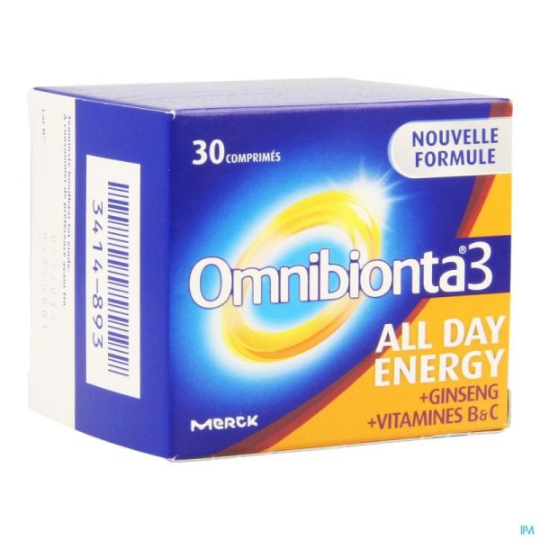 Omnibionta 3 All Day Energy 30 Comprimés 