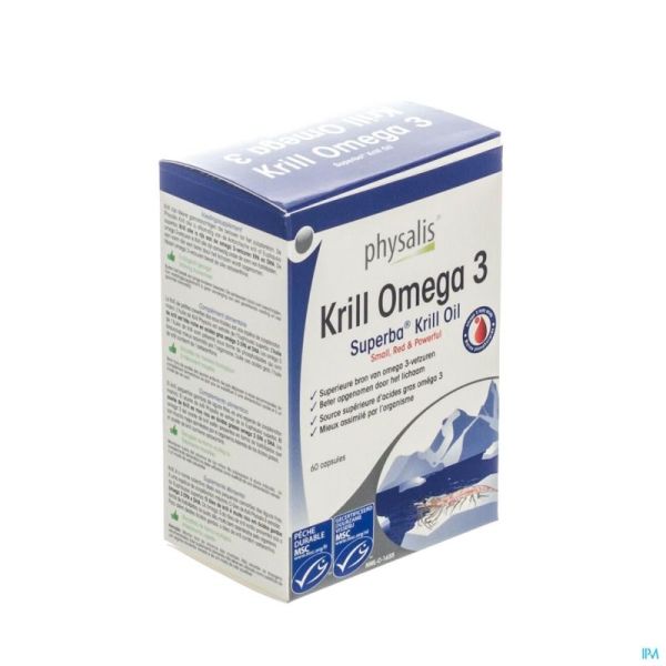 Physalis Krill Omega 3 Gélules 60