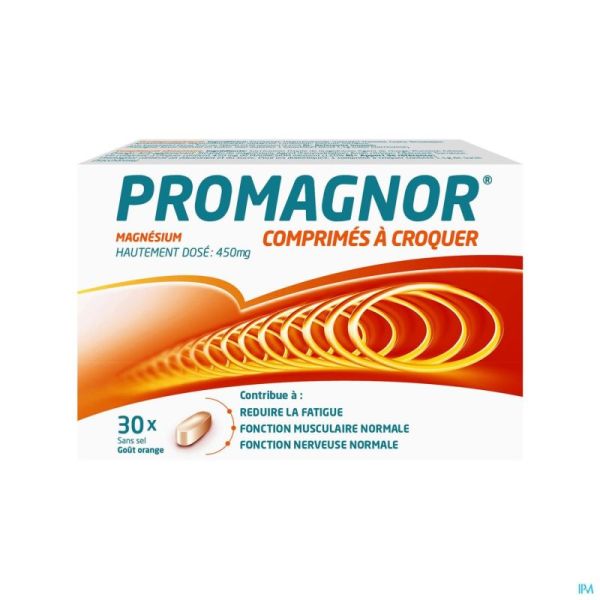 Promagnor 30 Comprimés à Mâcher 450 Mg