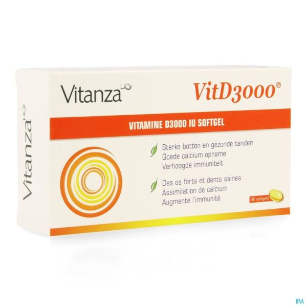 Vitanza Hq Vit D3000 Comprimés 90