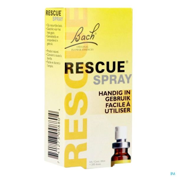 Bach Fleurs Remedie Rescue Spray 3307 20