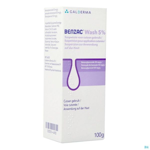 Benzac Wash 5 Susp Tube 100 G