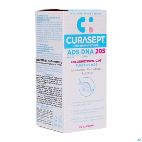 Curasept Chloorhexidine 0,05% Fluor.+ads+dna 200ml