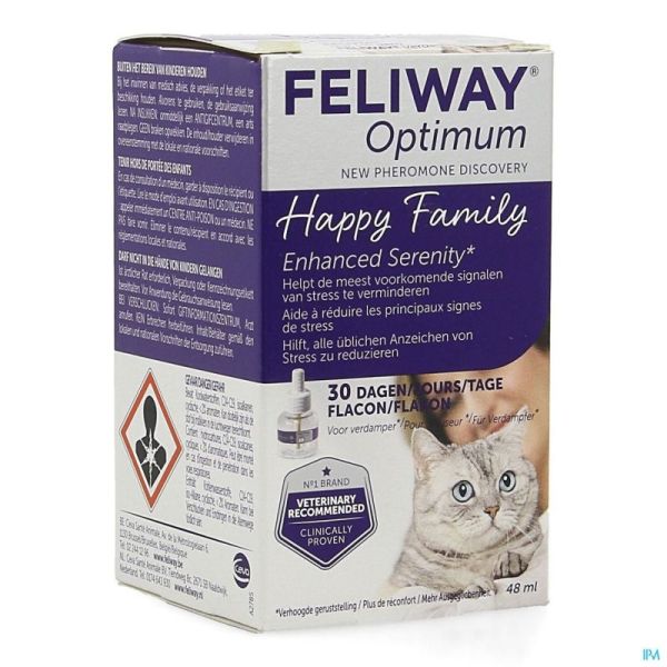 Feliway Optimum Chat Refill 30 Jour Flacon 48ml